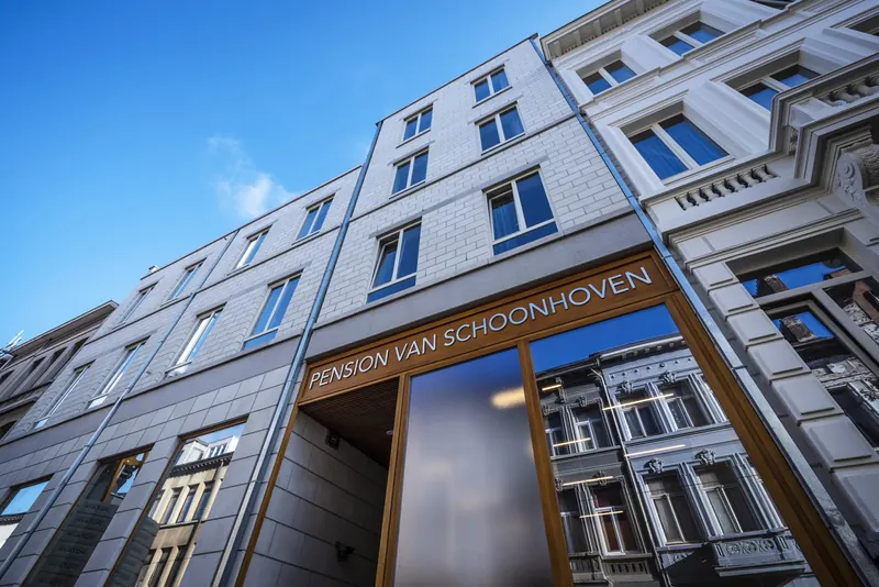 Gevel van Pension Van Schoonhoven in Antwerpen